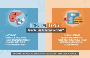 Type 1 vs Type 2 Diabetes: Which One Is More Serious? Type 1 vs Type 2 Diabetes